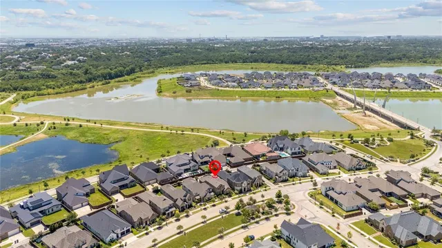 an aerial view of a city