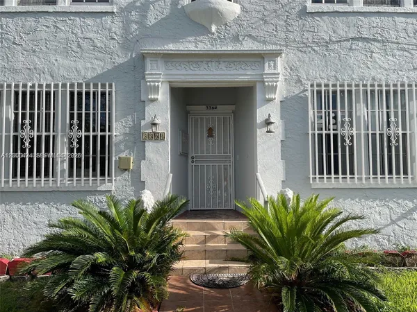 a front view of a house