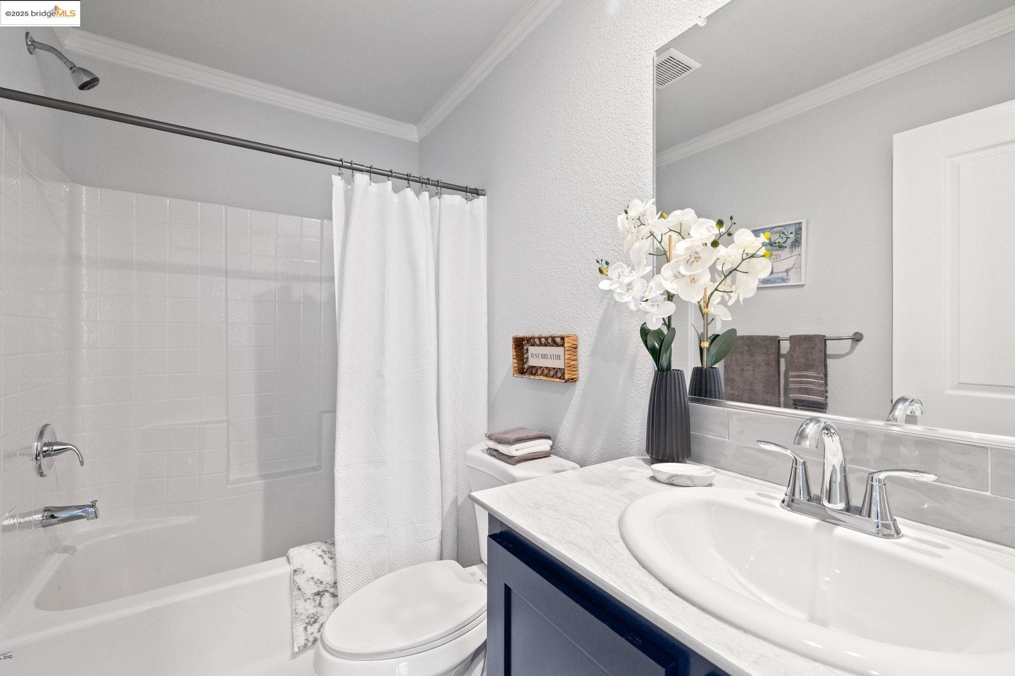 18717 Mill Villa Road, Unit 547 Jamestown, CA 95327 - Photo 13 of 20 a bathroom with a sink a toilet and a mirror