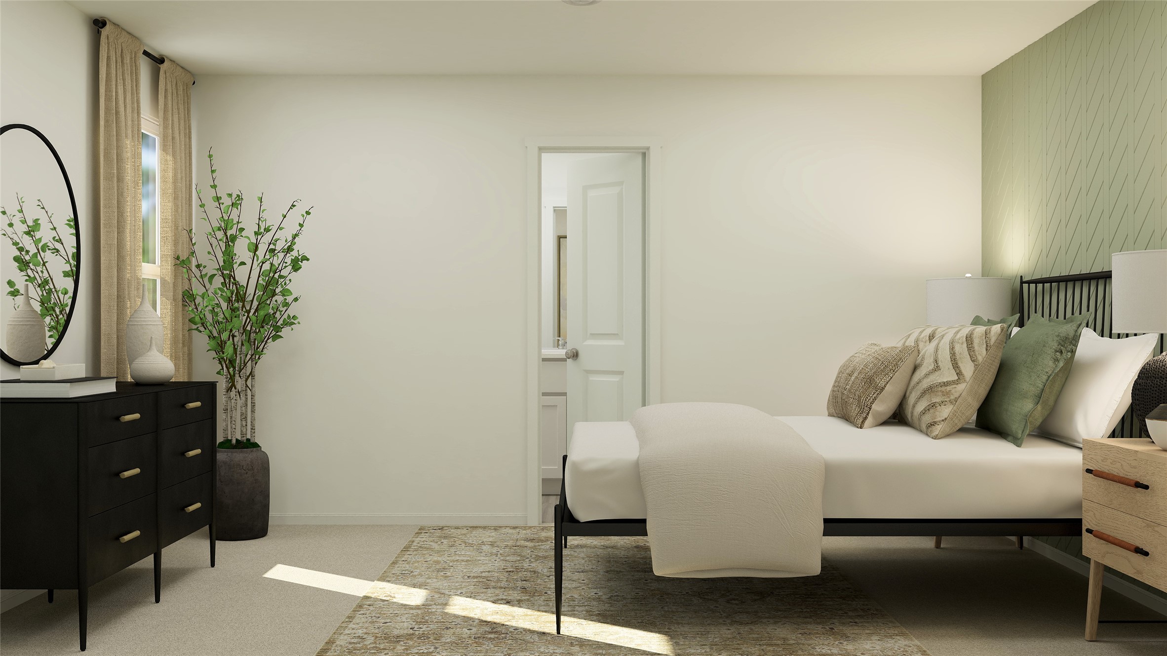 925 Pertuso Lane Huffman, TX 77336 - Photo 11 of 18 a living room with furniture and a mirror