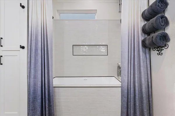 a close view of washer and dryer