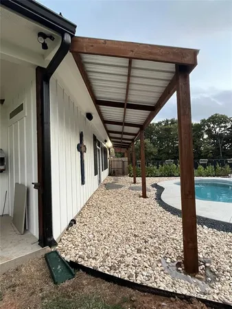 a view of roof deck