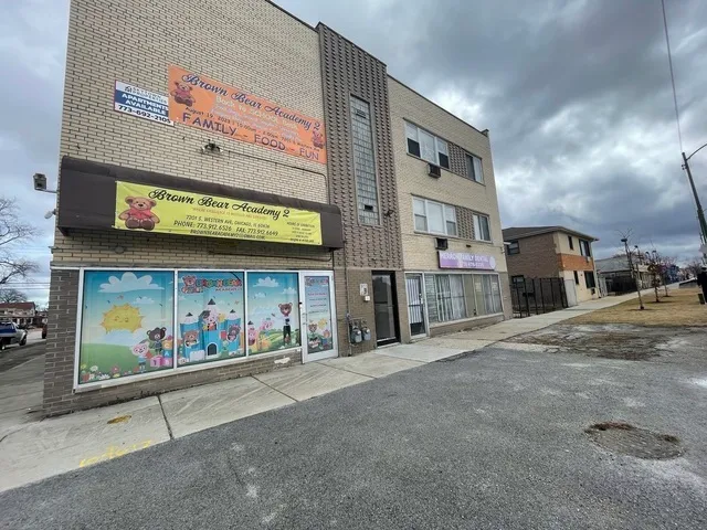 a view of a store room with retail shops