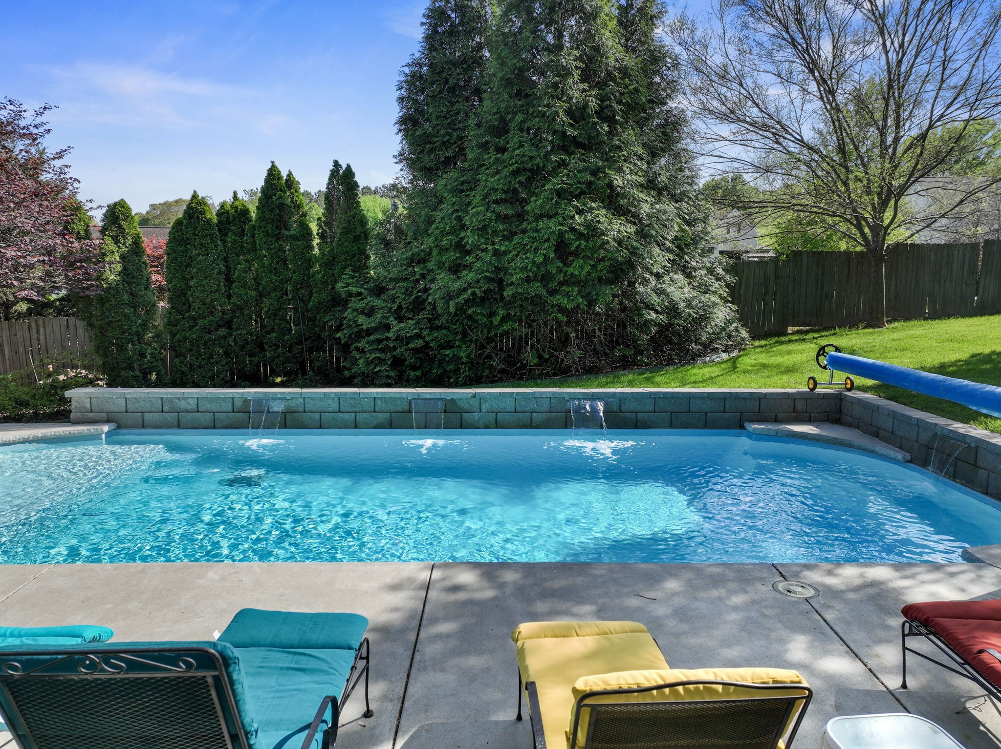 7402 Cold Harbor Court Fairview, TN 37062 - Photo 44 of 48 a view of yard with swimming pool and trees in the background