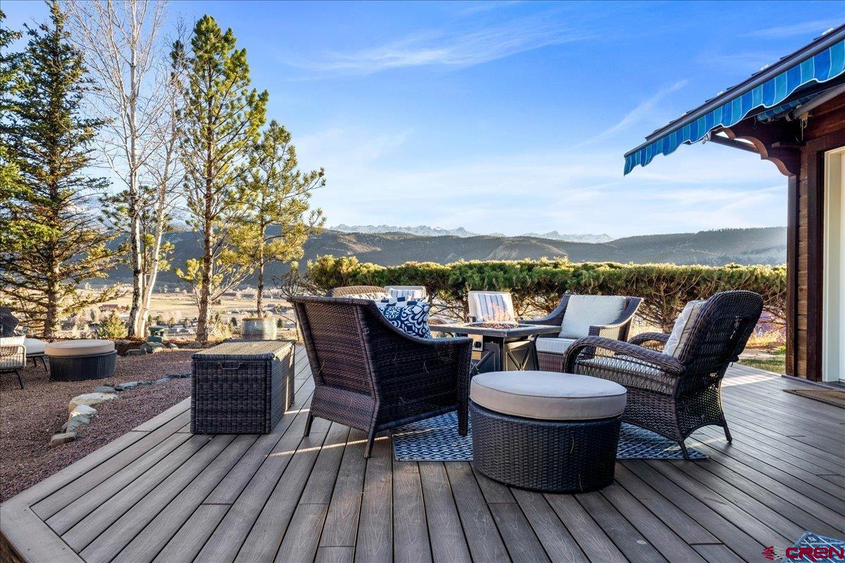 240 Vista Drive Ridgway, CO 81432 - Photo 37 of 41 a view of a balcony with furniture and outdoor space