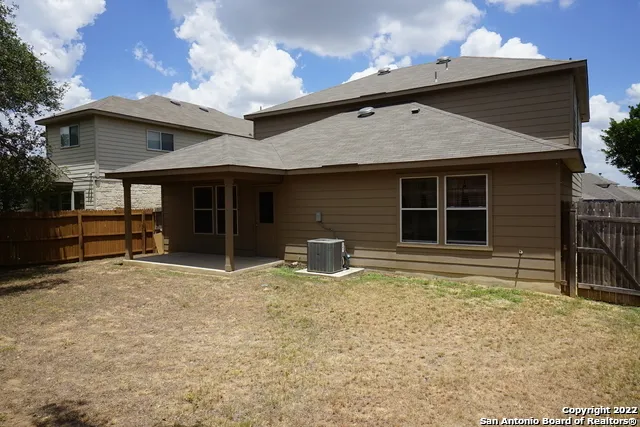 a house with white door