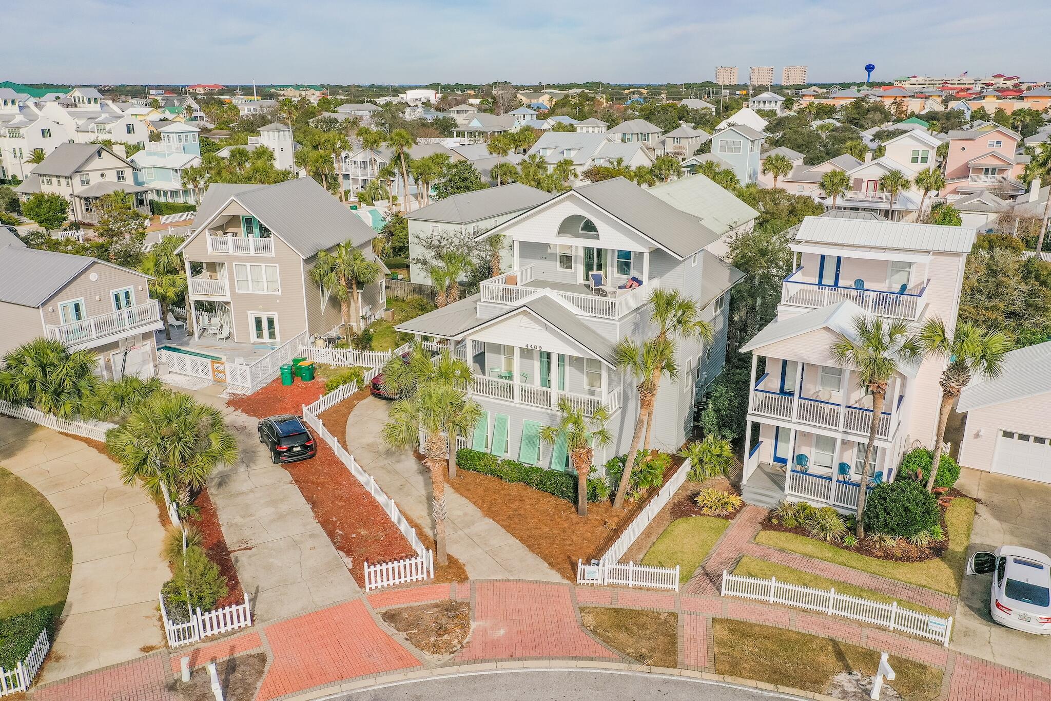 4489 Ocean View Drive Destin, FL 32541 - Photo 57 of 61 an aerial view of a residential apartment building with a yard