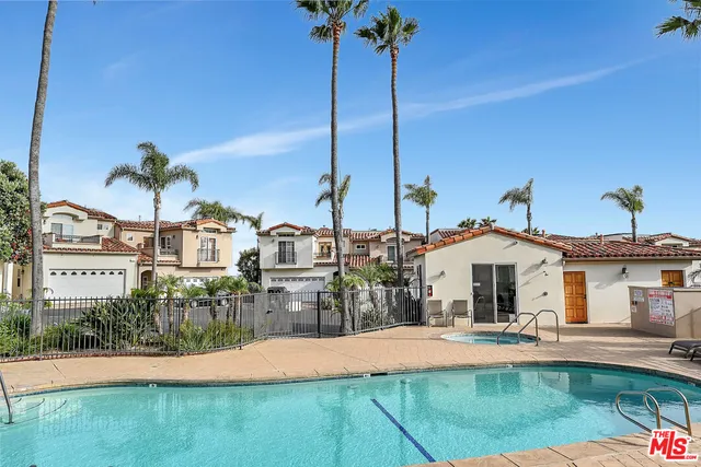 a view of a porch with seating space