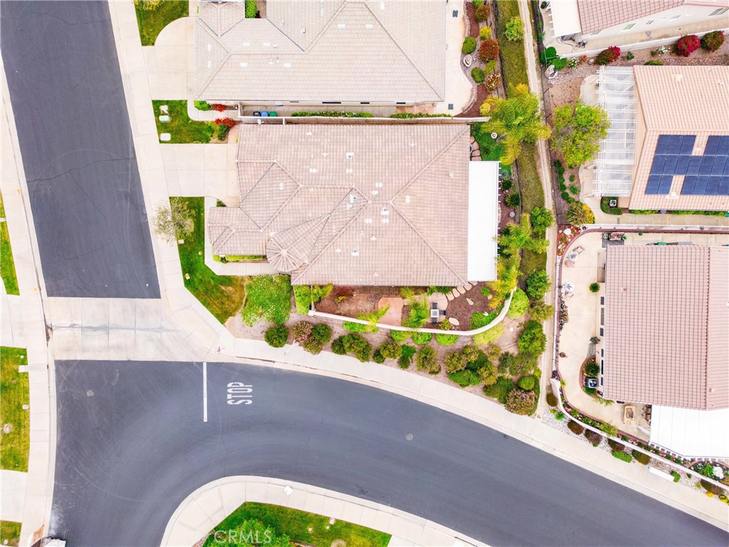 28713 Raintree Drive Menifee, CA 92584 - Photo 42 of 56 an aerial view of a house with a swimming pool