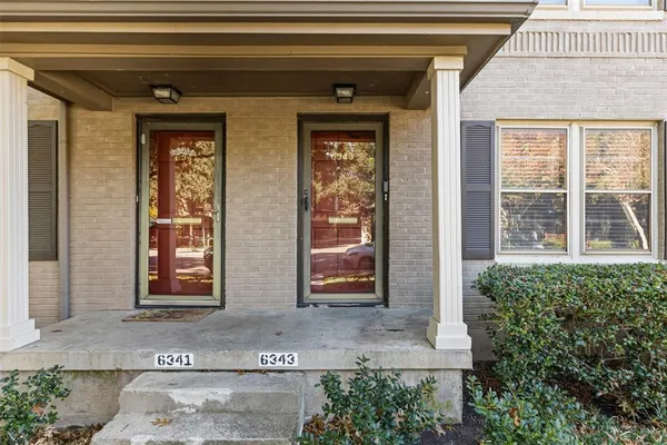 a front view of a house