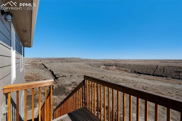 a view of outside space and ocean view