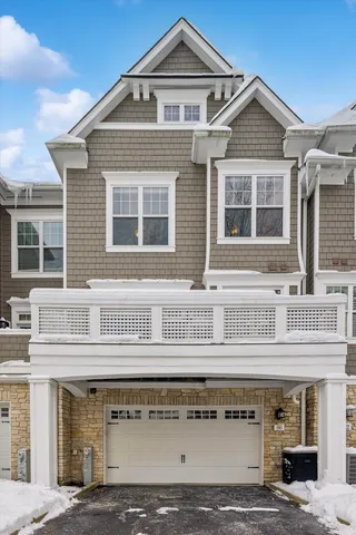 a front view of a building