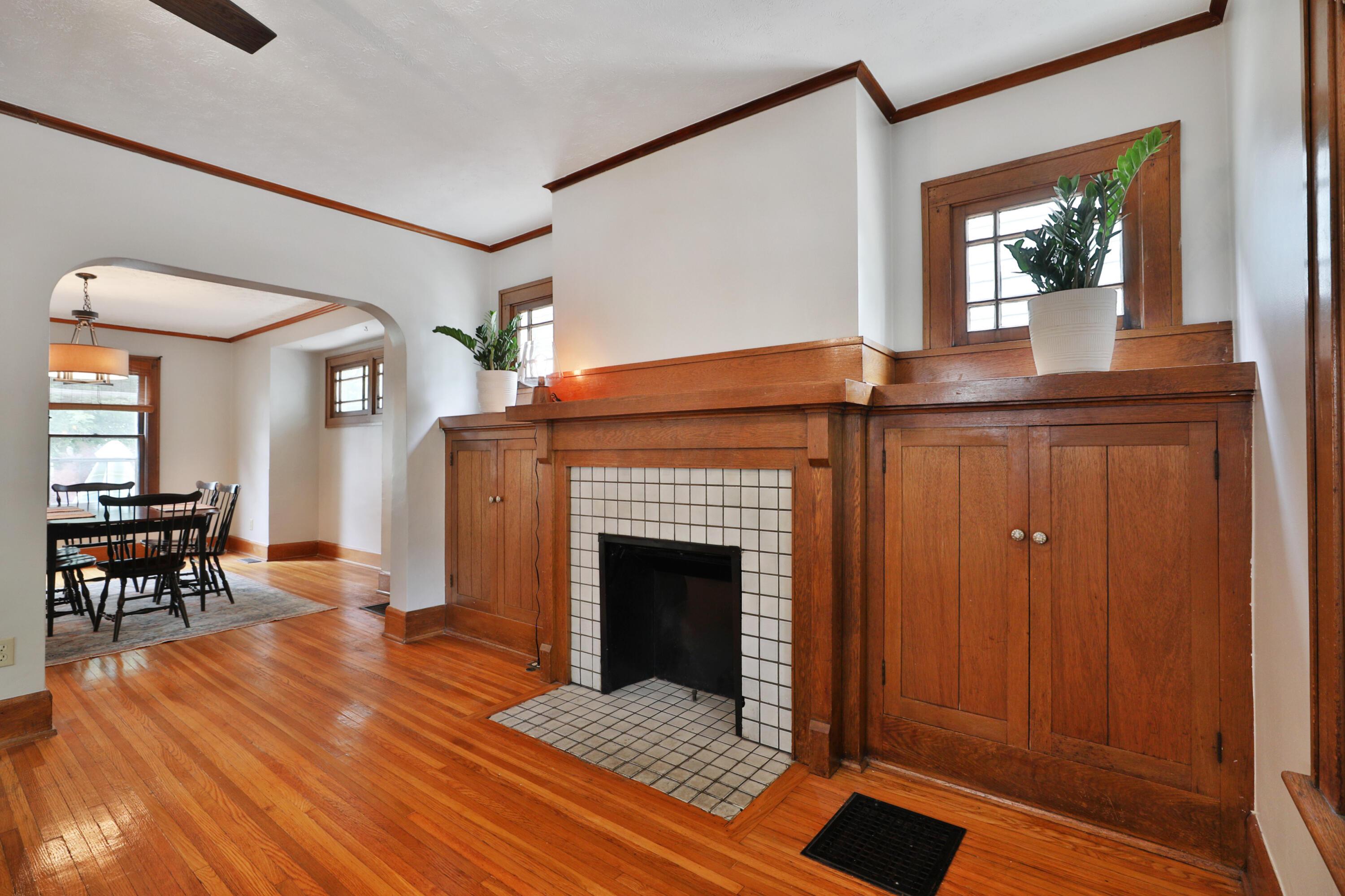 269 East Tulane Road Columbus, OH 43202 - Photo 8 of 51 Beautiful built ins flank the fireplace