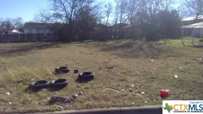 a backyard of a house