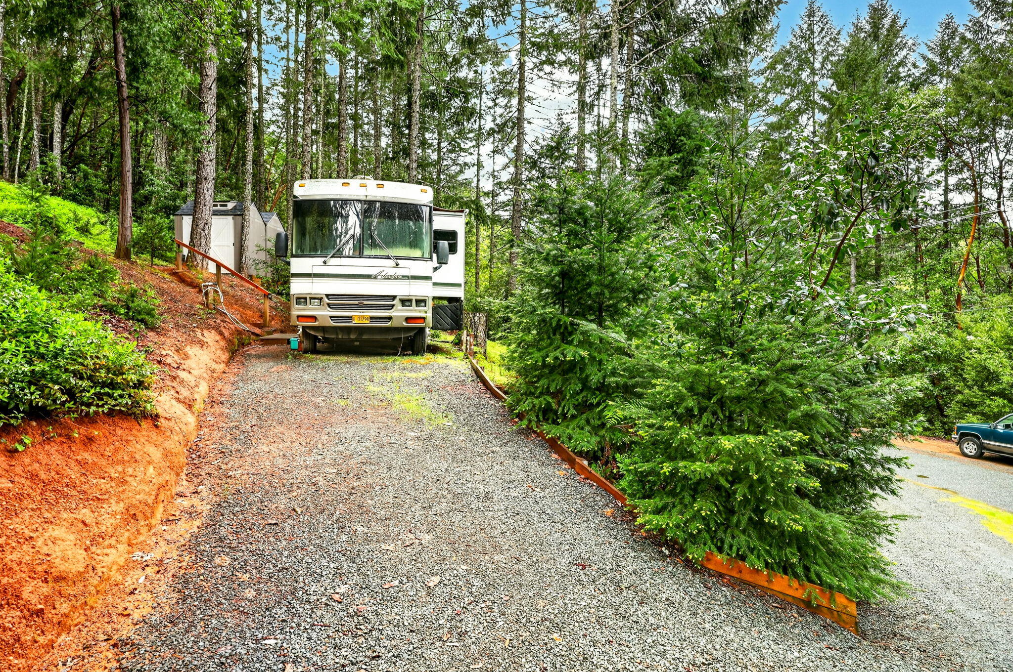 5445 Thompson Creek Road Selma, OR 97538 - Photo 52 of 57 a view of a deck with a yard