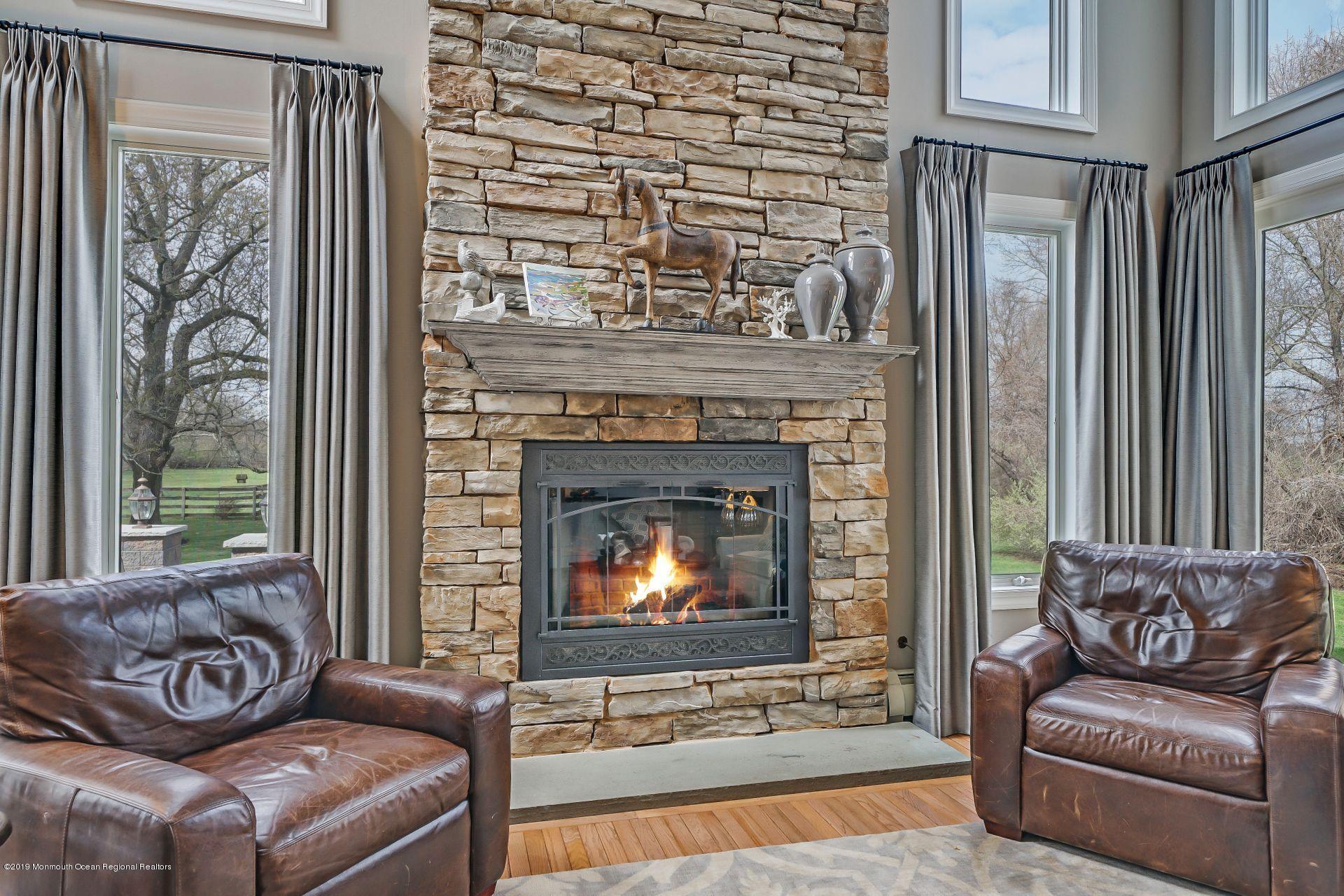178 Laird Road Colts Neck, NJ 07722 - Photo 10 of 50 Cultured Stone Fireplace