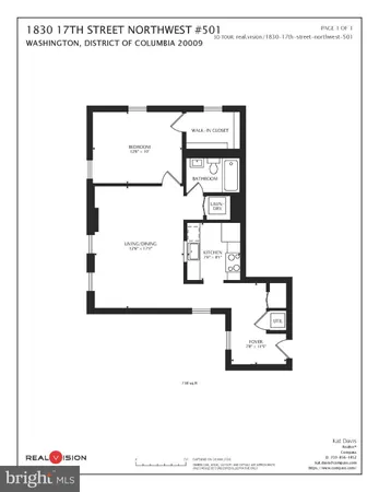 $460,000 | 1830 17th Street Northwest, Unit 501, Washington, DC 20009