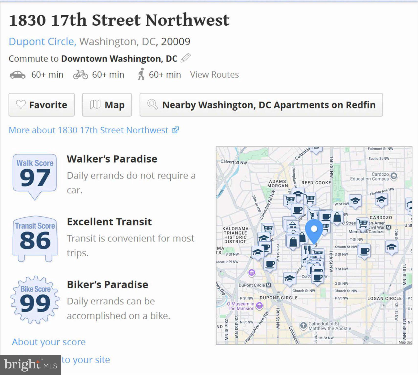 1830 17th Street Northwest, Unit 501 Washington, DC 20009 - Photo 22 of 22 Prime Location in Dupont Circle!
