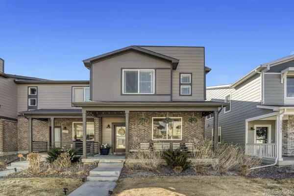 front view of a house with an empty space