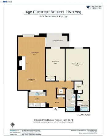 $5,395 | 650 Chestnut Street, Unit 209, San Francisco, CA 94133
