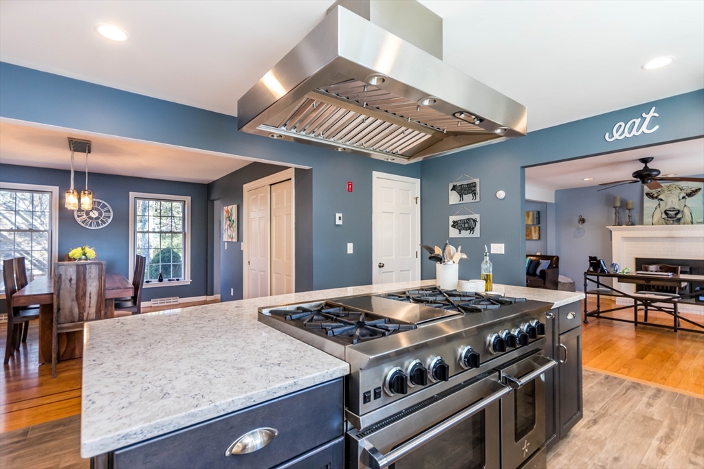 2 Blackmore Pond Circle Wareham, MA 02576 - Photo 10 of 42 a kitchen with a stove and a view of living room