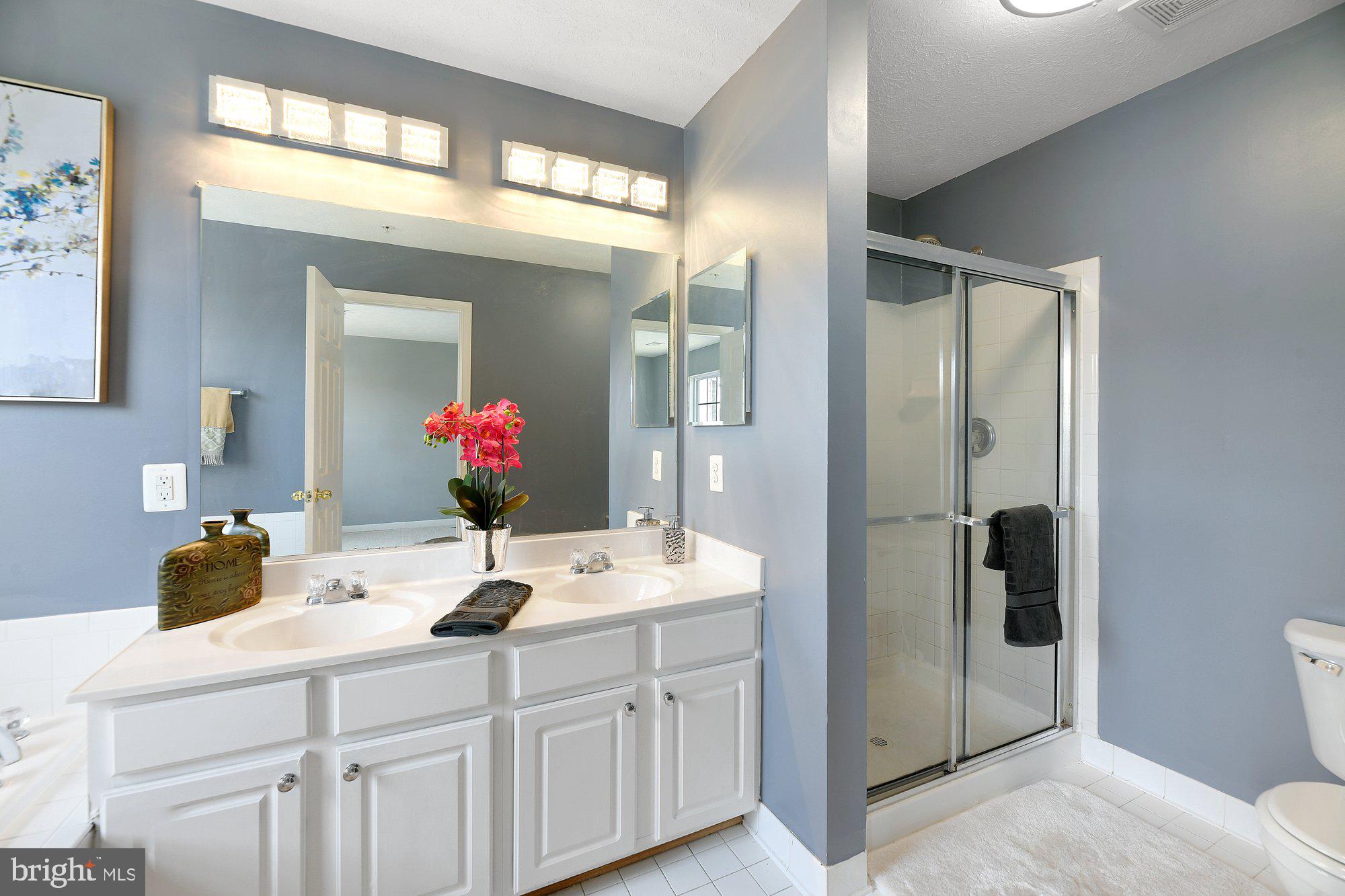 839 Lowe Road Baltimore, MD 21220 - Photo 16 of 30 Master Bath with double vanity and separate shower