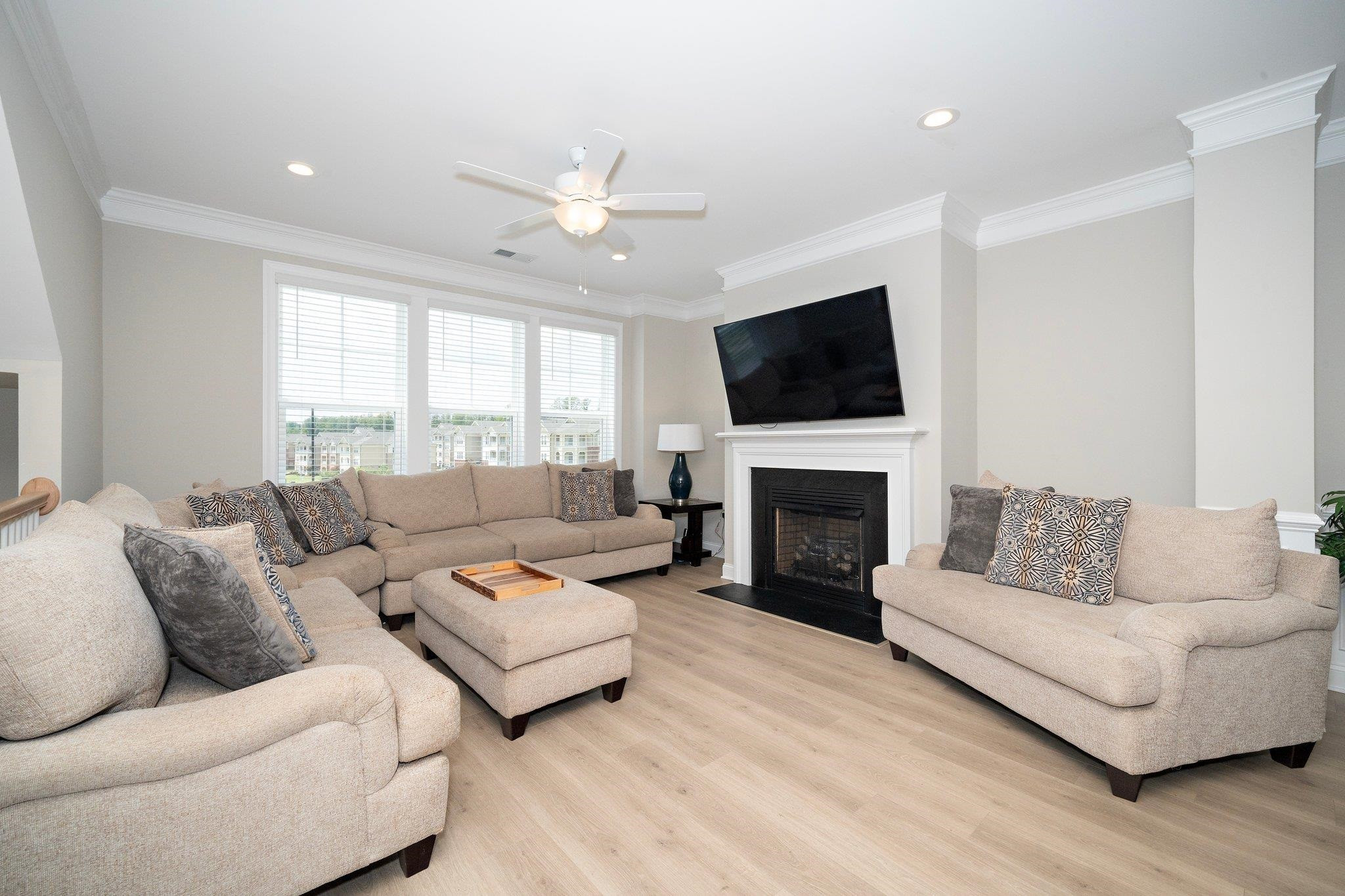 1651 Wimberly Road Apex, NC 27523 - Photo 6 of 45 Family room with fireplace