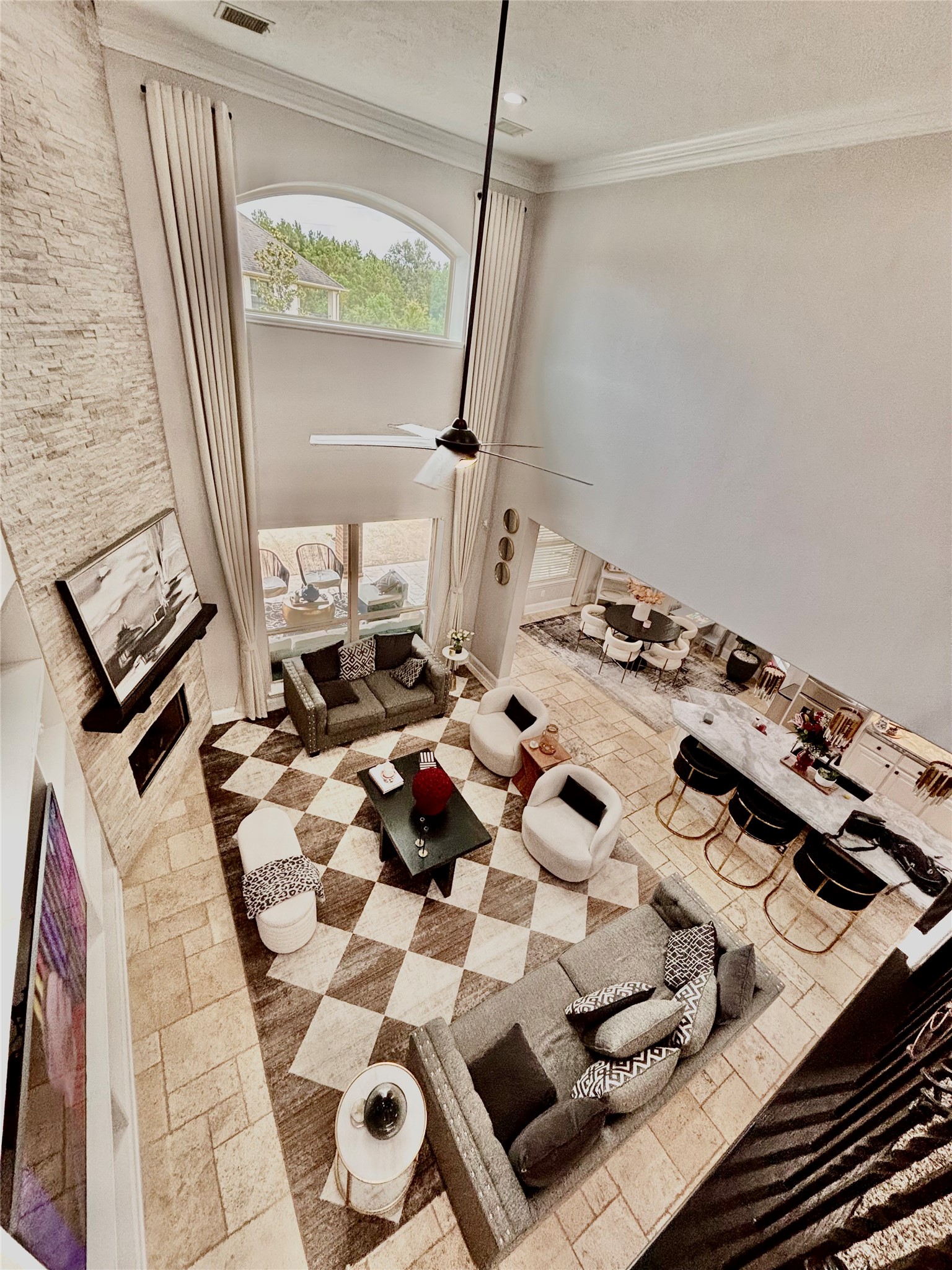 13510 Cascade Caverns Court Houston, TX 77044 - Photo 20 of 37 View living room from 2nd floor