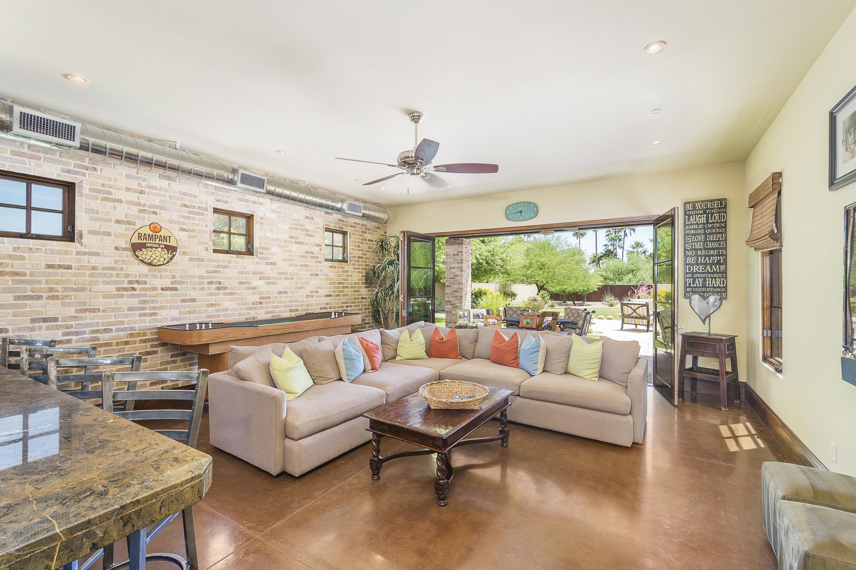 6915 East Sunnyvale Road Paradise Valley, AZ 85253 - Photo 11 of 27 Rec Room with Folding Doors
