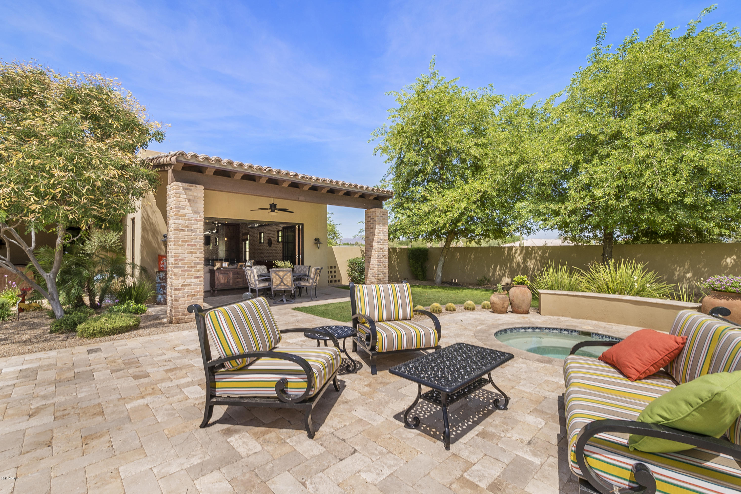 6915 East Sunnyvale Road Paradise Valley, AZ 85253 - Photo 18 of 27 Outdoor Gathering Next to Spa