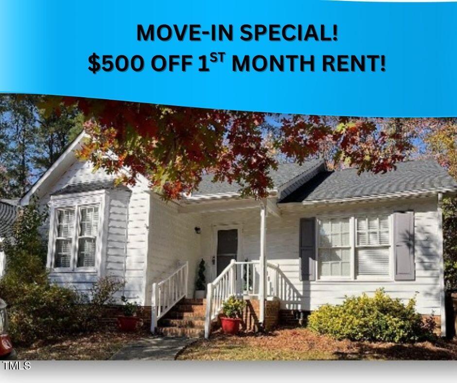 a front view of a house