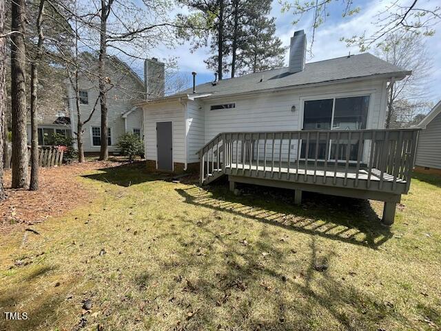109 Tabula Place Cary, NC 27513 - Photo 26 of 26 a view of a house with a yard covered with snow in the yard