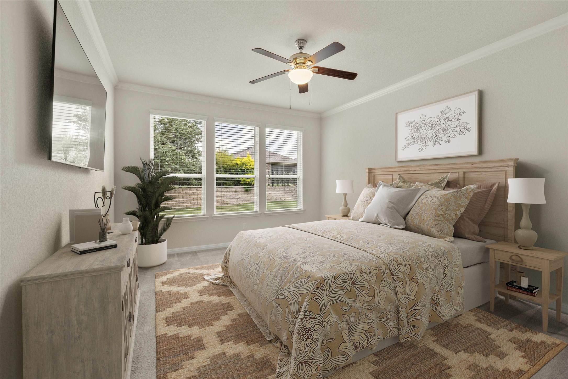 203 Longview Lane Georgetown, TX 78633 - Photo 21 of 37 a bed sitting in a bedroom next to a window