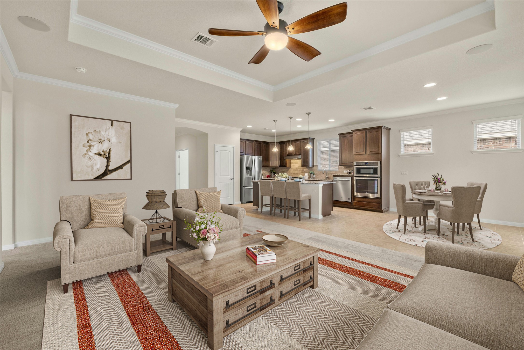 203 Longview Lane Georgetown, TX 78633 - Photo 6 of 37 a living room with furniture and a table