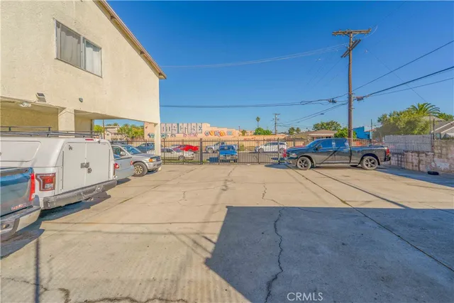 a car parked in front of a building