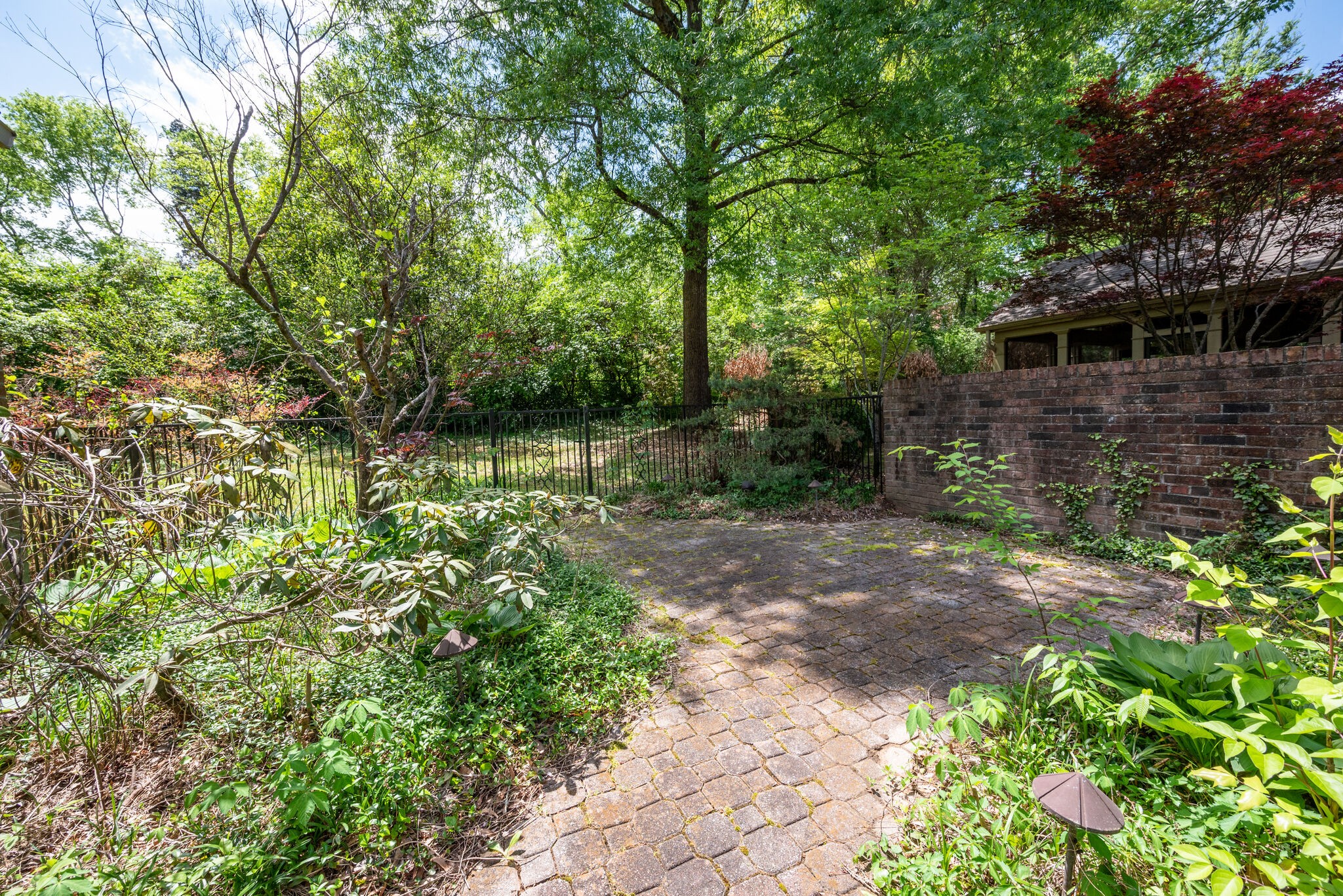 3704 Estes Road, Unit E Nashville, TN 37215 - Photo 25 of 27 a backyard of a house with lots of green space
