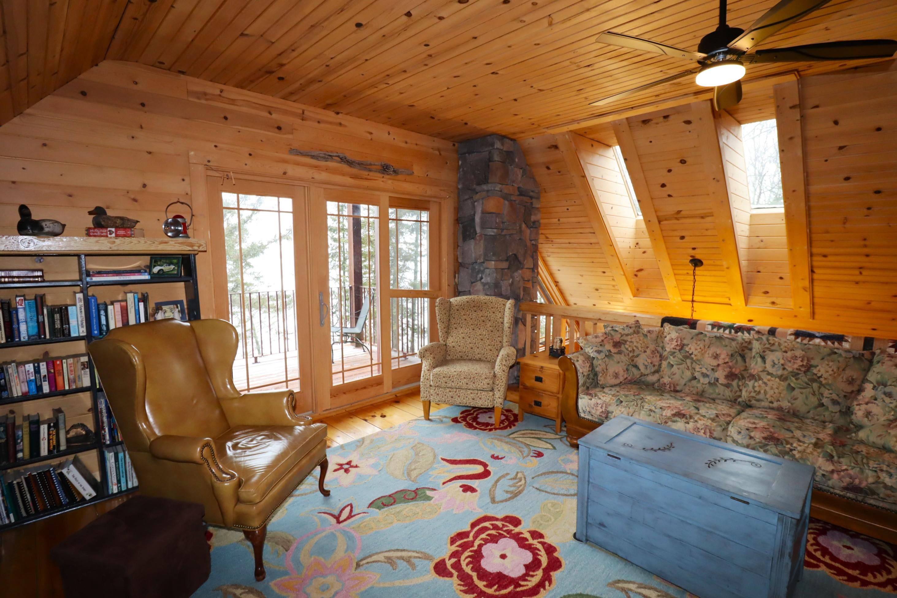 90015 Bark Point Road Herbster, WI 54844 - Photo 27 of 50 Family Room W/Balcony