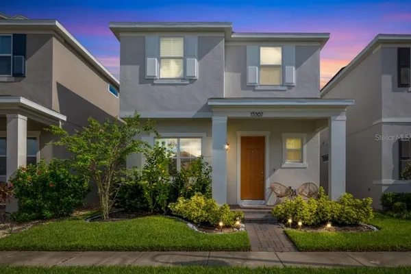 a front view of a house