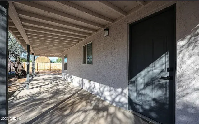 a view of a backyard of a house