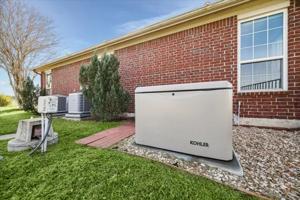 a view of a backyard with a garden