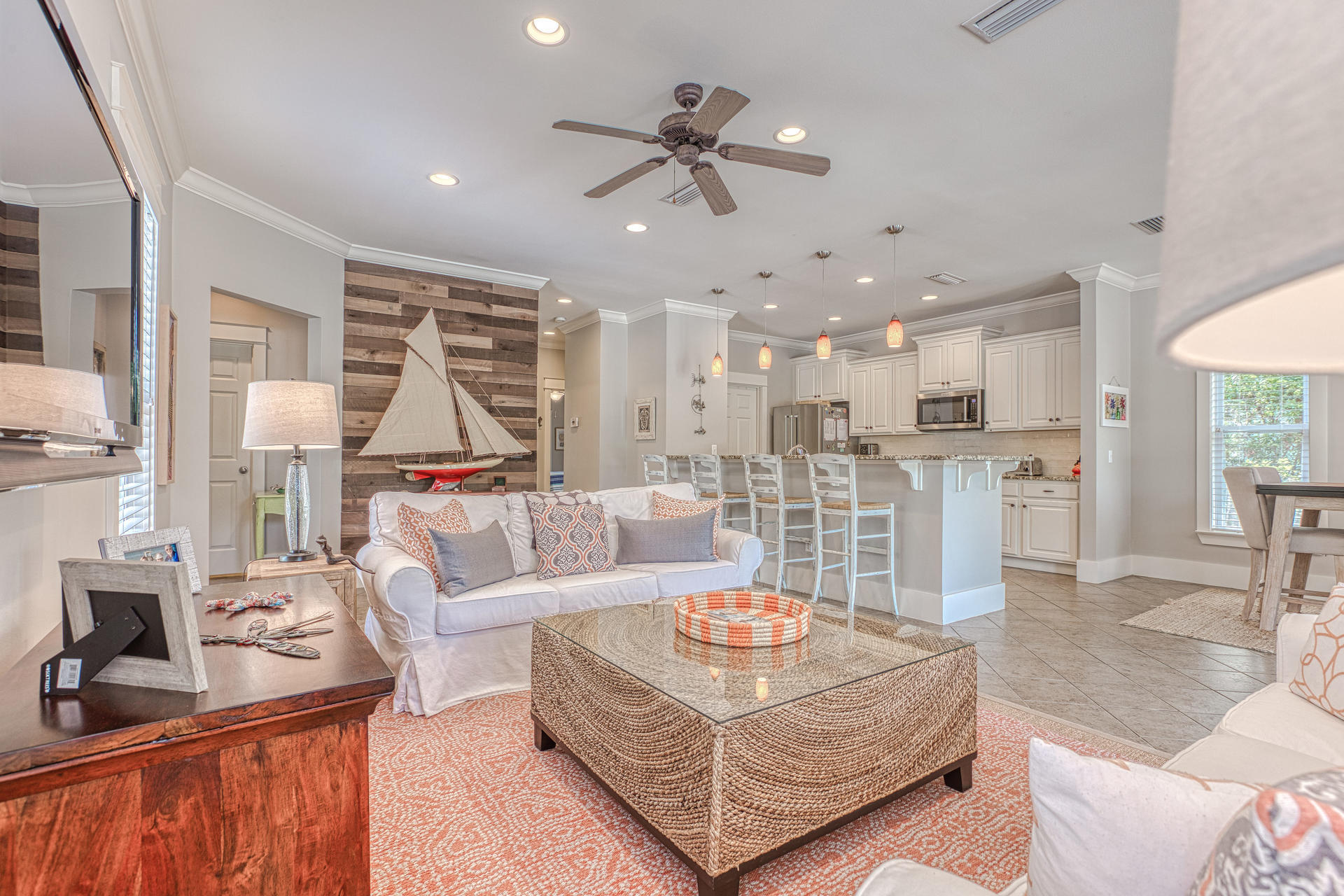 341 Beach Bike Way Inlet Beach, FL 32461 - Photo 15 of 53 a living room with furniture and a large window
