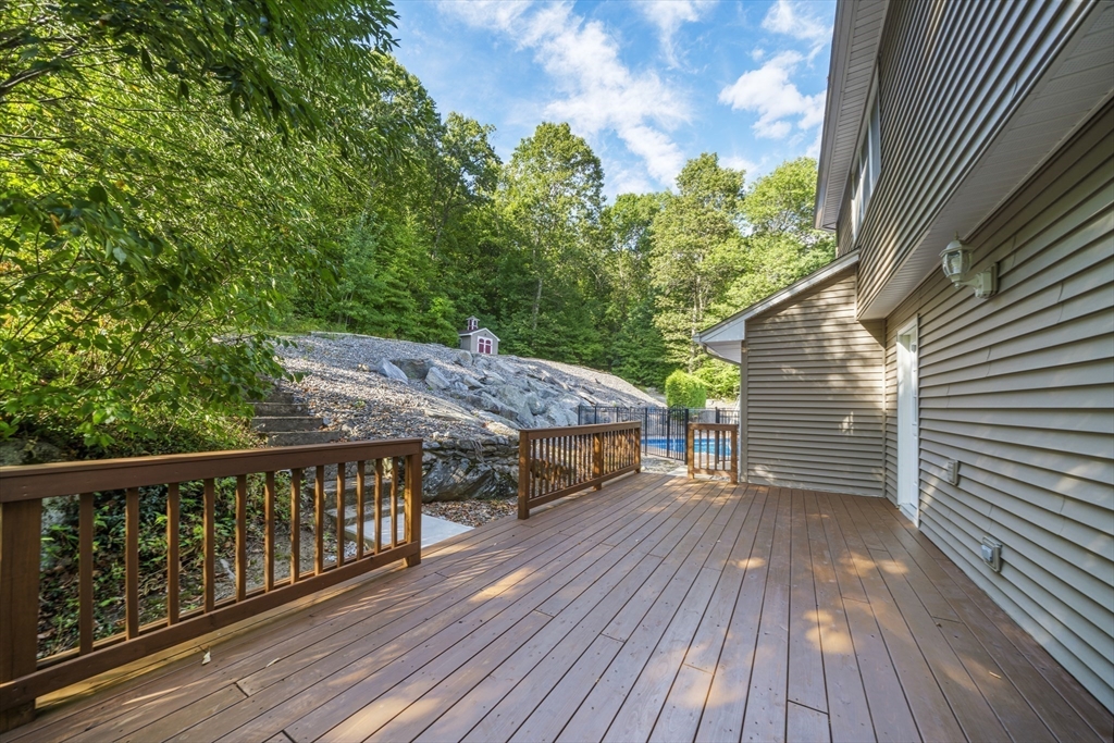 235 James Street Ludlow, MA 01056 - Photo 36 of 41 a view of a wooden deck