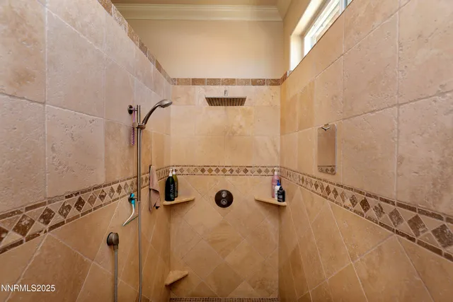 a bathroom with a tub