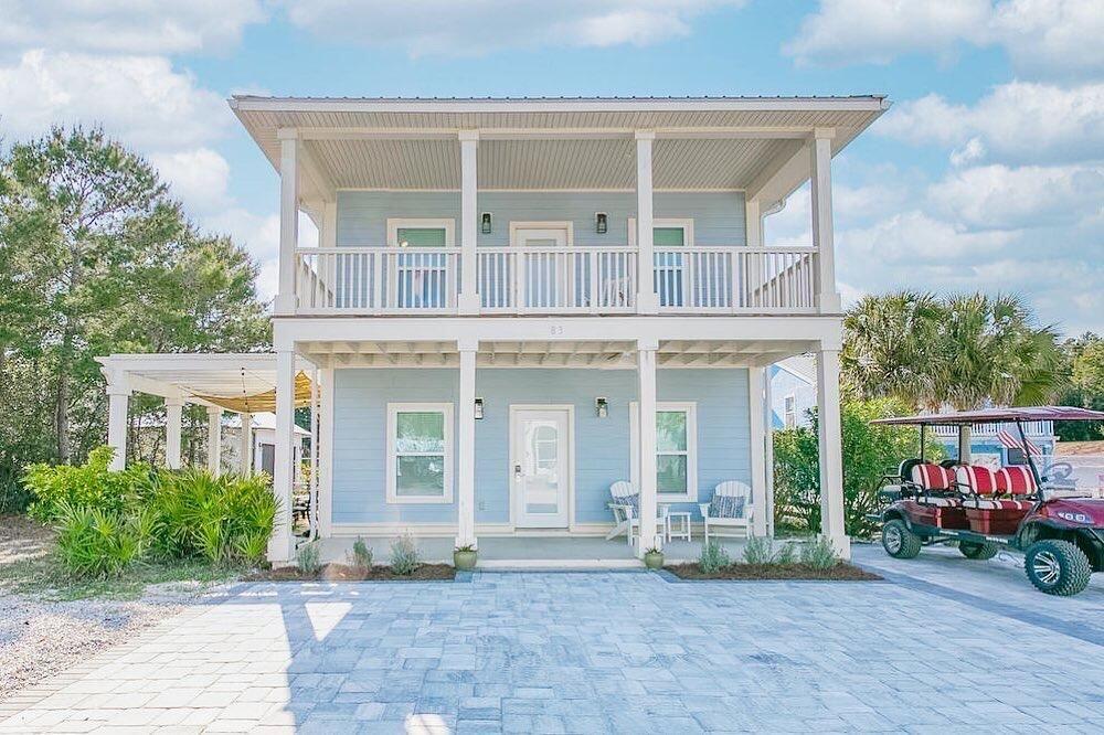 83 Brown Street Santa Rosa Beach, FL 32459 - Photo 34 of 42 front view of a house with a porch