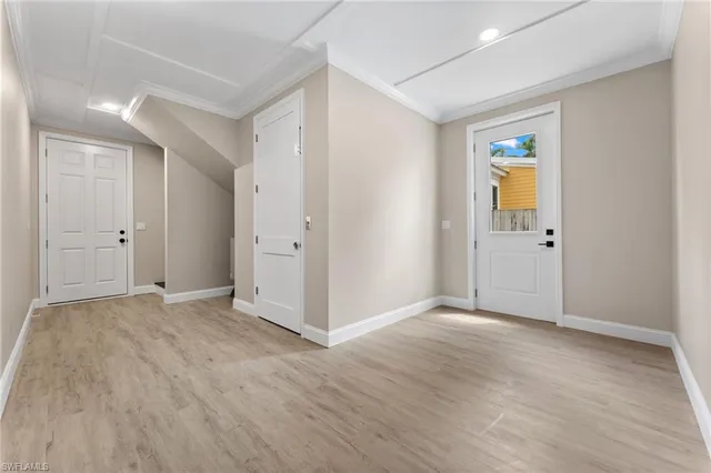 wooden floor in an empty room