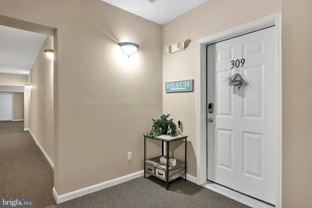 a bath room with a door