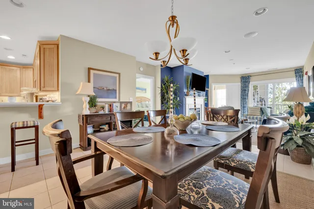 a view of a dining room and livingroom