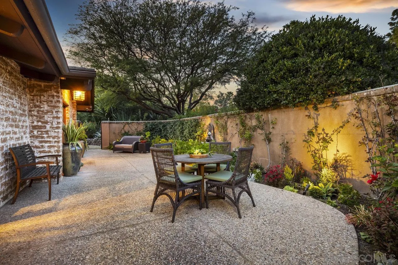 6101 Camino Selva Rancho Santa Fe, CA 92067 - Photo 2 of 35 a backyard of a house with outdoor seating