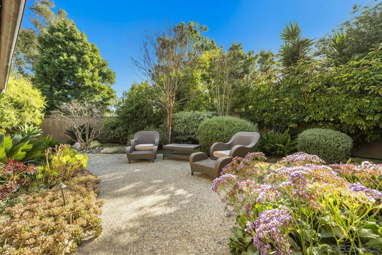 6101 Camino Selva Rancho Santa Fe, CA 92067 - Photo 29 of 35 a view of a backyard with sitting area