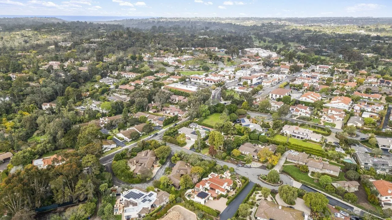 6101 Camino Selva Rancho Santa Fe, CA 92067 - Photo 34 of 35 an aerial view of residential houses with city view